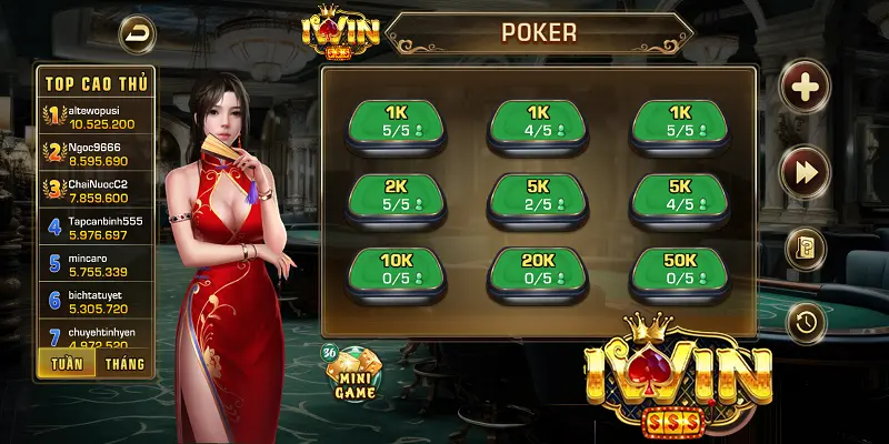 Poker iwin68 - Chinh Phục Đỉnh Cao Game Bài Cùng iwin68